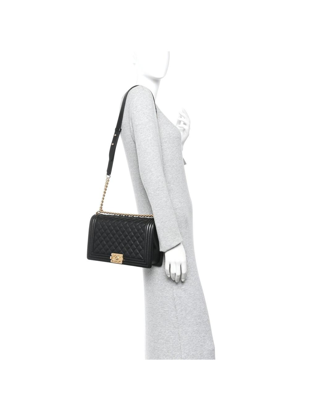 Chanel Caviar Quilted New Medium Boy #322002C49B - Picture 2 of 11